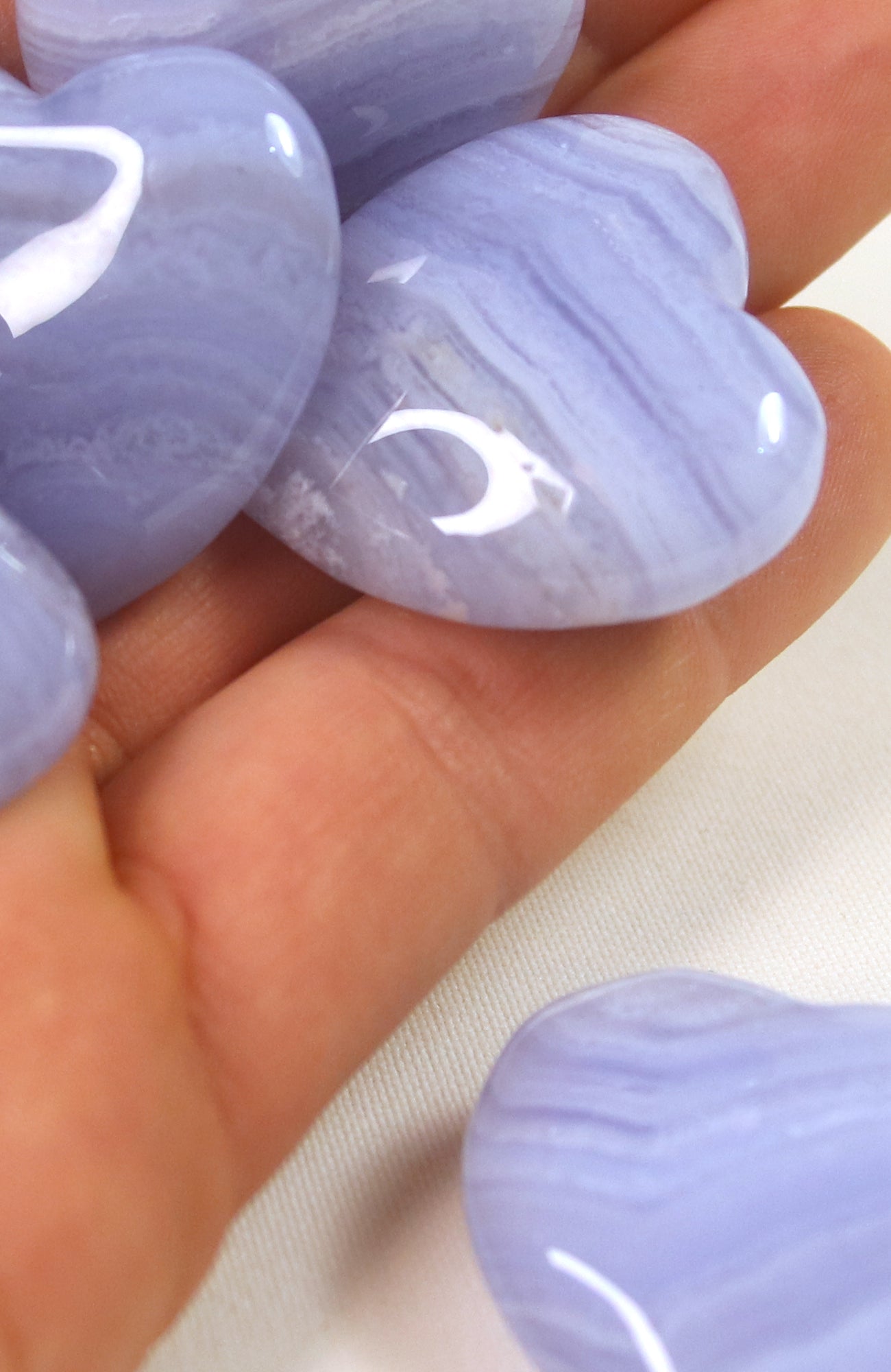 Blue Lace Agate Heart